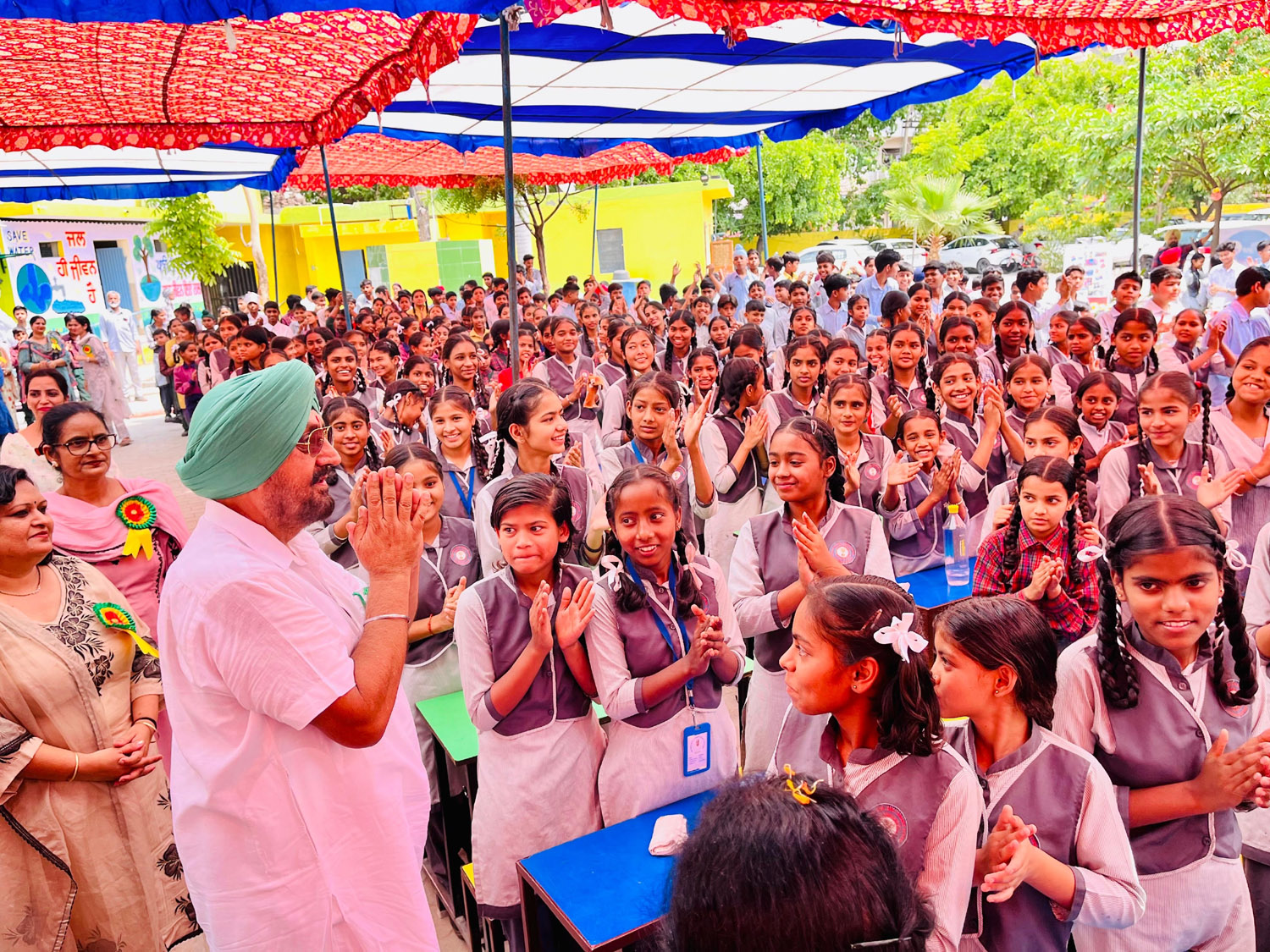 MLA Randhawa inaugurated new development works worth Rs 73.58 lakh in 04 different schools and dedicated them to the students